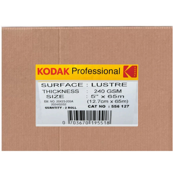 Kodak Carta 12,7X65mt 240gr Lustre 2 Roll per Dry Lab