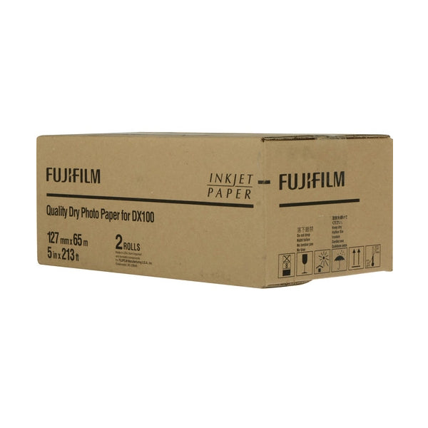 Fujifilm Carta Inkjet 12,7x65m Glossy Conf. 2 Bobine per Fuji DX100/DE100 ed Epson