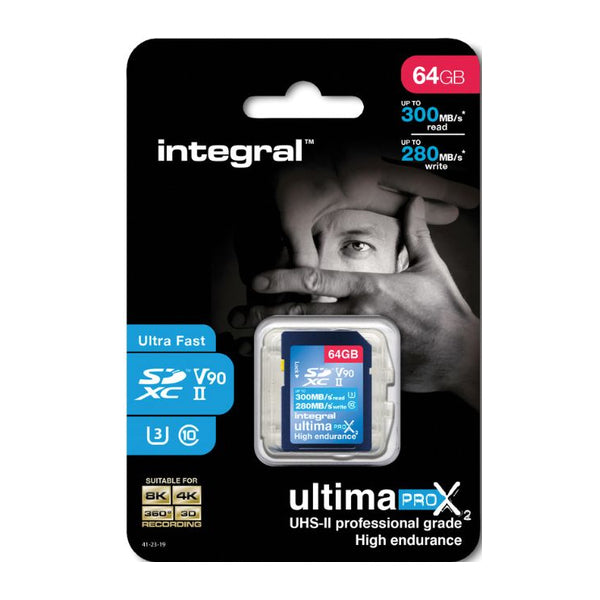 Integral Scheda di Memoria Ultima Pro X2 SD 64 GB 300 MB/s