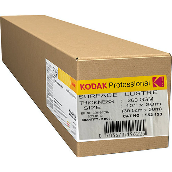 Kodak Carta per Plotter 30,5X30mt 260gr Lustre (1 Roll)