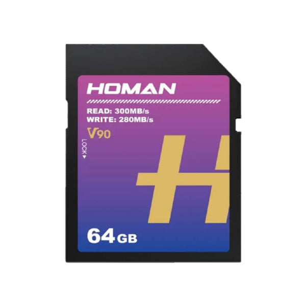 Homan Scheda SD 64GB V90 UHS-II R 300MB/s W 280MB/s