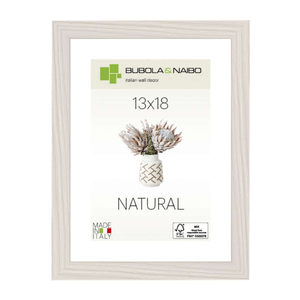 Bubola & Naibo Cornice in Legno Tulipa Bianco